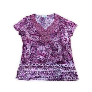 Pink Purple Multi Color Top